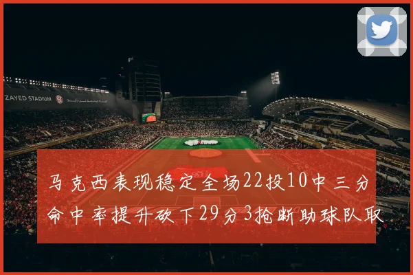 马克西表现稳定全场22投10中三分命中率提升砍下29分3抢断助球队取胜